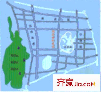 湖濱世紀(jì)花園交通圖