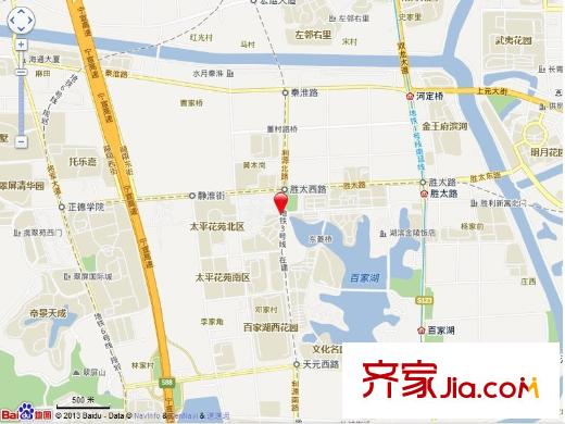 湖濱世紀(jì)花園交通圖