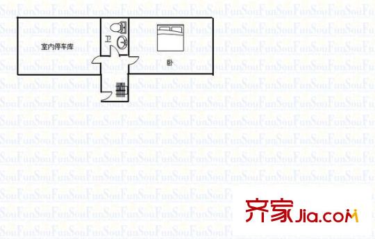 香山美墅戶型圖戶型圖 1室 