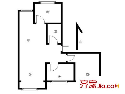 浮山后四小區(qū) 3室 戶型圖