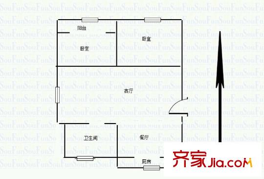 和燕花苑戶型圖戶型圖2室 2室2廳1衛(wèi)1廚