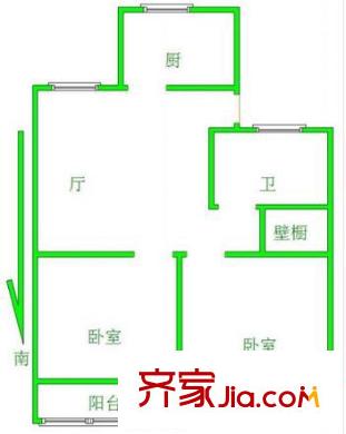 和燕路小區(qū)戶(hù)型圖戶(hù)型圖 2室 2室1廳1衛(wèi)1廚