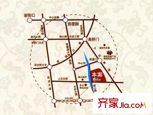 世紀東山交通圖