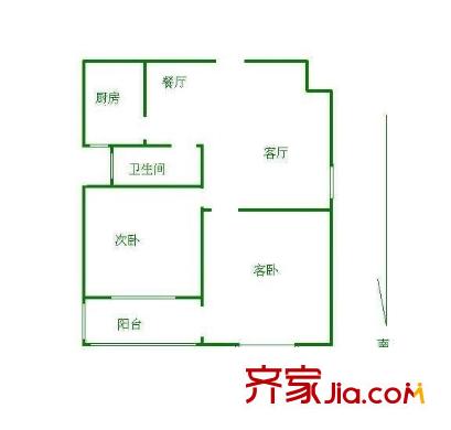 高新花苑戶型圖戶型圖 3室 3室2廳2衛(wèi)1廚