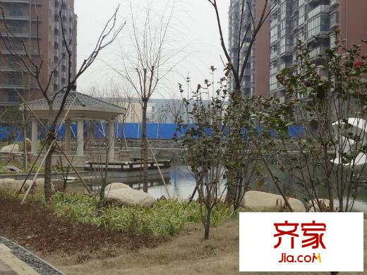 鴻雁名居外景圖一期小區(qū)內(nèi)水景（2012-2）