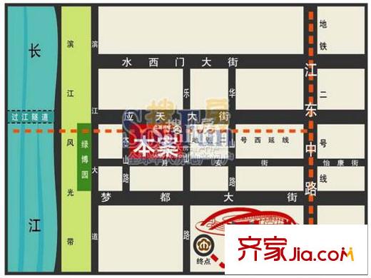 金基匯錦國際交通圖交通示意圖