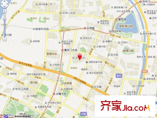 金地名京交通圖