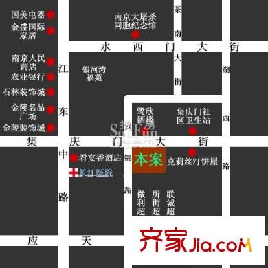 金地名京交通圖區(qū)位圖