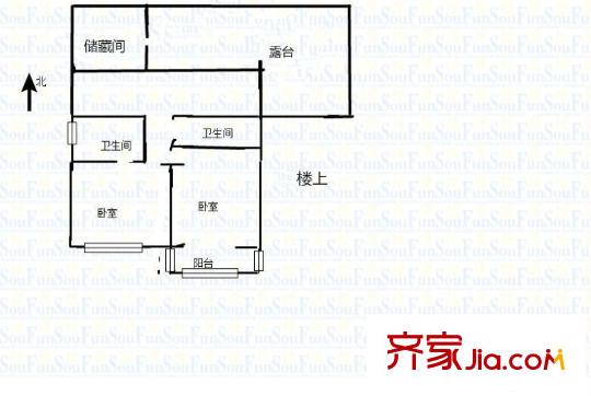 銀城西堤國際戶型圖戶型圖 4室 