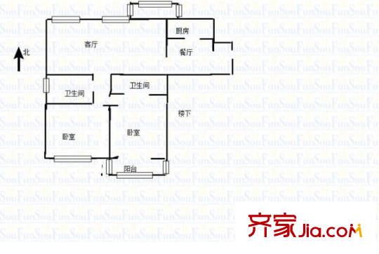 銀城西堤國際戶型圖戶型圖 4室 4室2廳4衛(wèi)1廚