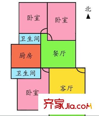 武夷花園戶(hù)型圖戶(hù)型圖 3室 3室2廳2衛(wèi)