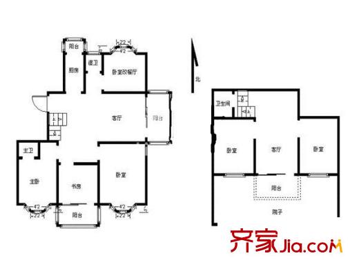 清江西苑戶型圖戶型圖 6室 6室2廳3衛(wèi)1廚
