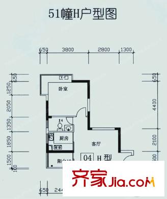 21世紀(jì)國際公寓戶型圖戶型圖1室 1室1廳1衛(wèi)1廚