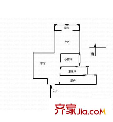 丹佛小鎮(zhèn)戶型圖戶型圖 2室 2室1廳1衛(wèi)1廚