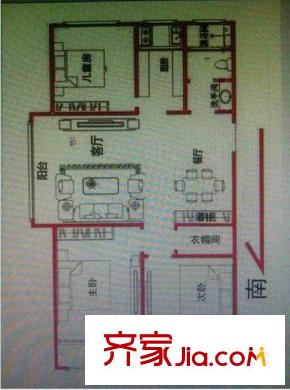 幕府佳園戶(hù)型圖戶(hù)型圖 3室 3室1廳1衛(wèi)1廚