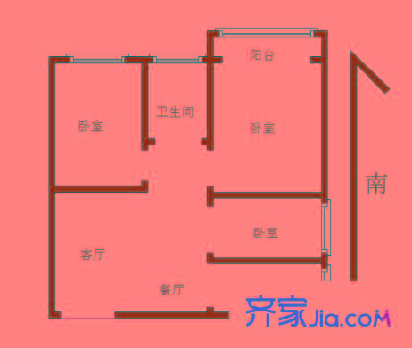 幕府佳園戶(hù)型圖戶(hù)型圖 3室 3室1廳1衛(wèi)1廚