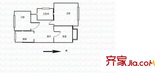 仙龍灣戶型圖戶型圖2室 2室2廳1衛(wèi)1廚
