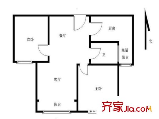 南京萬達廣場戶型圖戶型圖 2室 2室2廳1衛(wèi)1廚