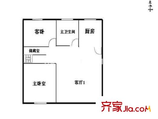 百家湖花園倫敦城戶型圖戶型圖 2室 2室1廳1衛(wèi)1廚