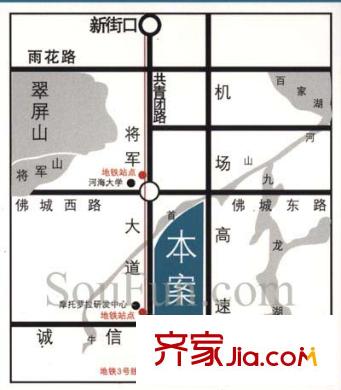 雍福龍庭交通圖
