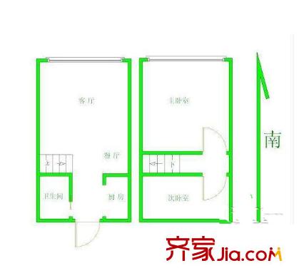 藍(lán)岸親水灣花園戶型圖戶型圖 2室 2室2廳1衛(wèi)1廚