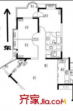 百家湖國(guó)際花園戶型圖戶型圖 3室 3室2廳1衛(wèi)