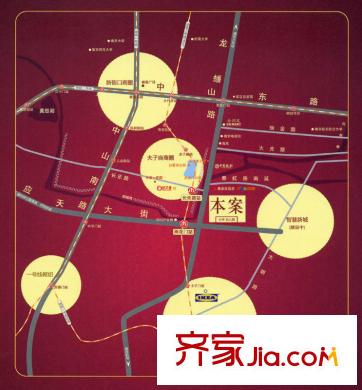 雅居樂花園交通圖