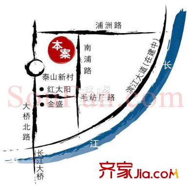 江岸水城交通圖