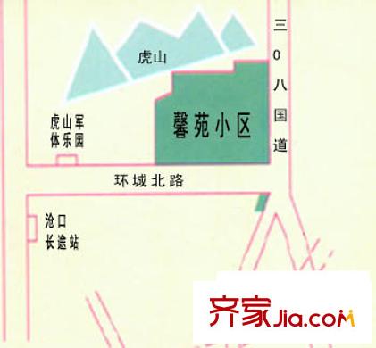 馨苑小區(qū)交通圖