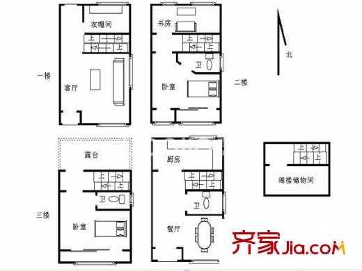 翠屏國際城戶型圖戶型圖5室 5室3廳3衛(wèi)1廚