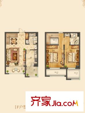 金沙灘壹號二期8#樓標(biāo)準(zhǔn)層F戶型 2室2廳2衛(wèi)1廚