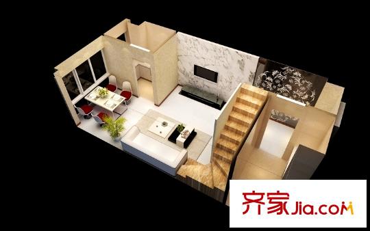曉莊國際廣場一期2、3號樓標準層F戶型一層（商住兩用） 2室2廳2衛(wèi)