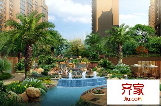 陽光帝景中心景觀效果圖