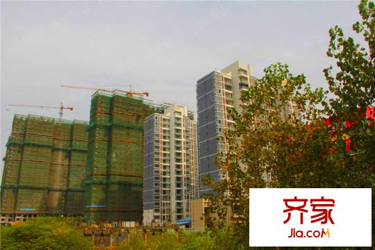 仙林國際花園在建的樓棟（2015-08-06）