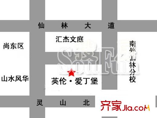 東墅山莊英郡華府交通圖