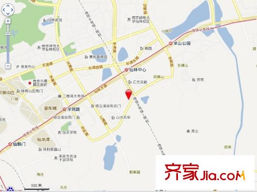 東墅山莊英郡華府交通示意圖