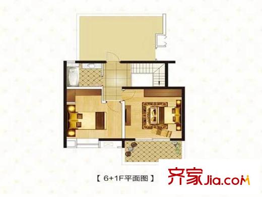 清香雅苑A11套型戶型圖 2室2廳1衛(wèi)