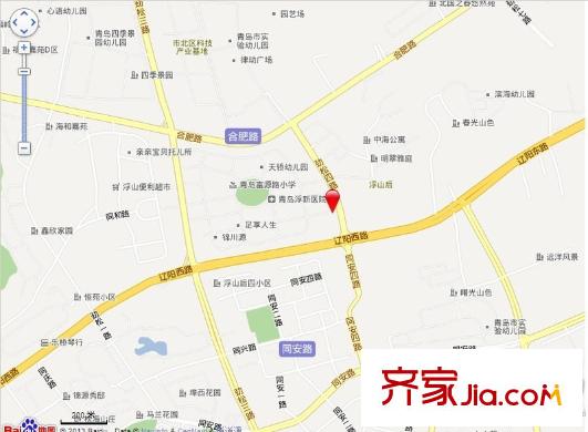 浮山后二小區(qū)交通圖