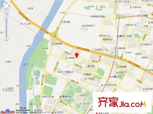 奧體月安街項(xiàng)目交通坐標(biāo)圖