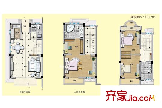 碧桂園歐洲城劍橋郡G115戶型 3室2廳3衛(wèi)1廚