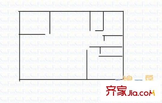 瑞源名嘉城 3室 戶型圖