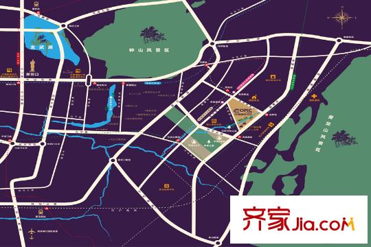中海御山府區(qū)位圖
