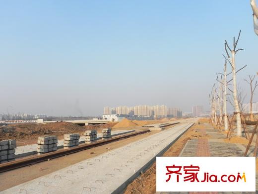 中海國(guó)際社區(qū)有軌電車在施工中