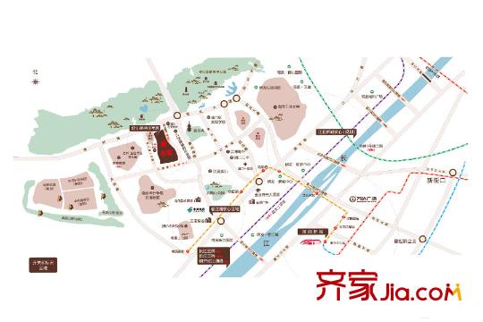 明發(fā)香山郡交通區(qū)位圖