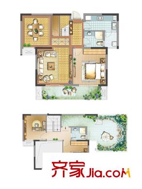 善水灣一期03、09、14幢標(biāo)準(zhǔn)層C2G戶型 3室2廳2衛(wèi)1廚