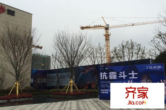 銀城藍(lán)溪郡售樓處實(shí)景（2015-3-11）