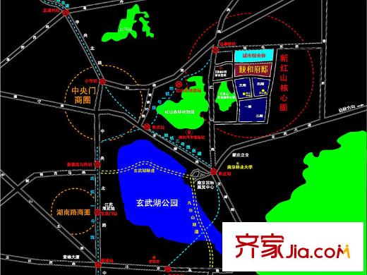 中電頤和府邸區(qū)位圖