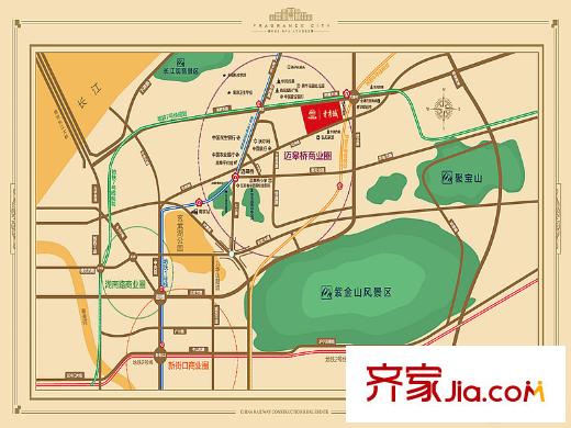 中國鐵建青秀城區(qū)位圖