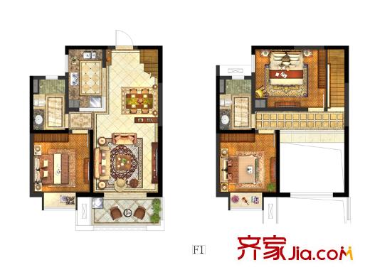 保利中央公園一期東苑5號(hào)樓標(biāo)準(zhǔn)層F1戶型 3室2廳2衛(wèi)1廚
