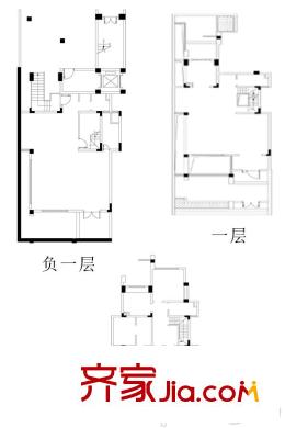 中航樾府28幢1層D1戶型 4室3廳2衛(wèi)1廚